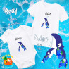 tee shirt/ Body enfant baleine