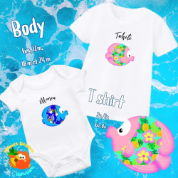 copy of copy of Tee shirt / Body enfant tortue