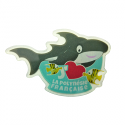 Magnet requin "J'aime la Polynésie Française"