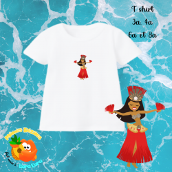 cadeaux souvenirs de Polynésie Française, tee shirt Vahine, tee shirt Polynésie Française enfant, tee shirt ori Tahiti